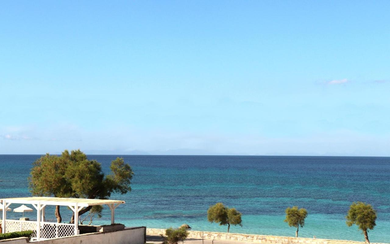 Beach Apartment Thalia With Hot Tub And Sea View Agios Prokopios  Luaran gambar