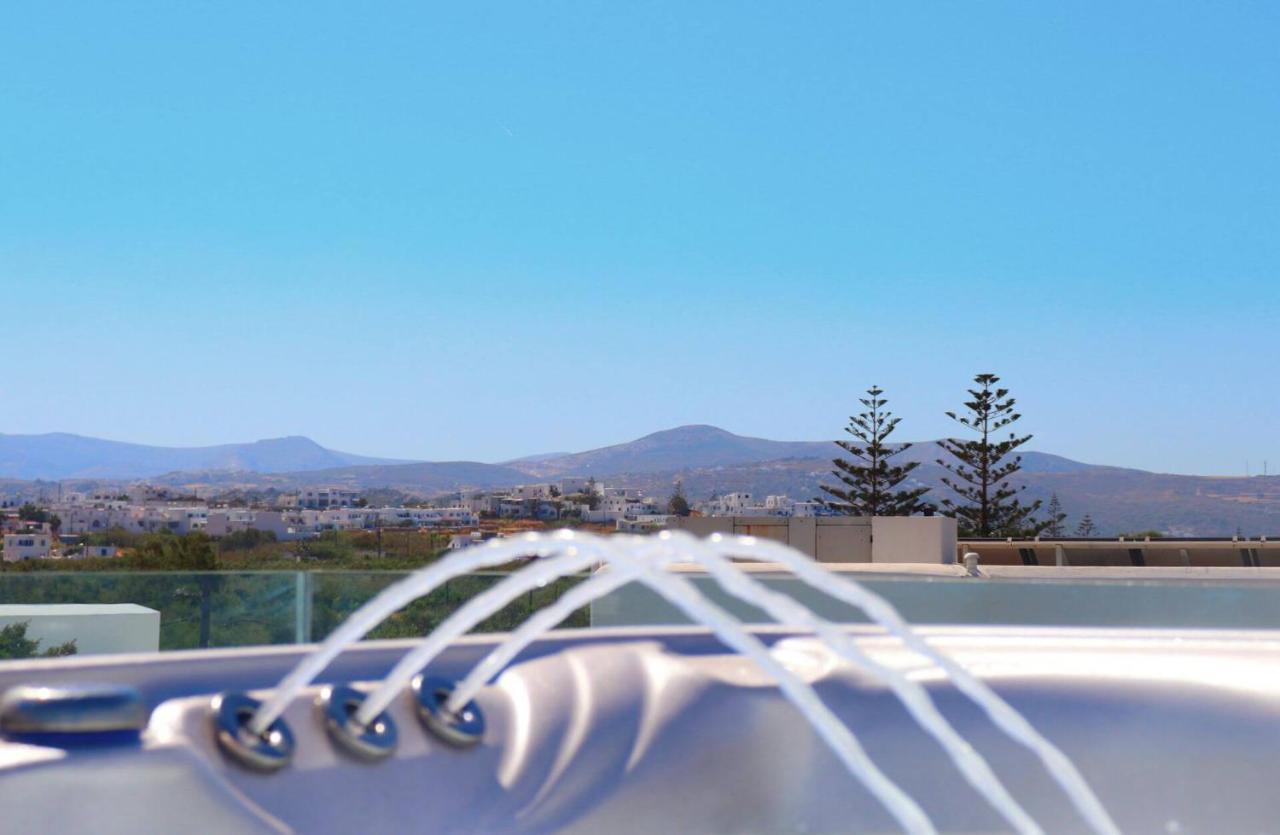 Beach Apartment Thalia With Hot Tub And Sea View Agios Prokopios  Luaran gambar